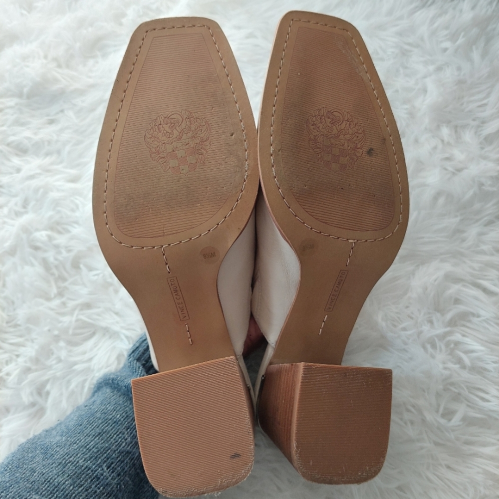 Vince Camuto Bristina Block-Heel Mule Sandals Size 8.5 - Picture 8 of 9